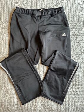 Adidas Women’s Black Track Pants with Reflective Dot Trim M